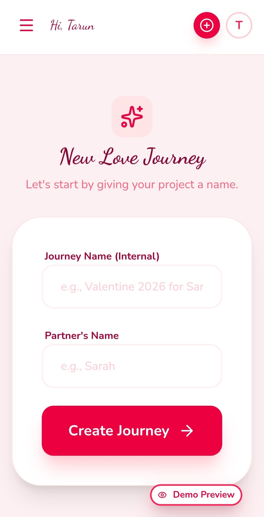 1. Create Your Journey